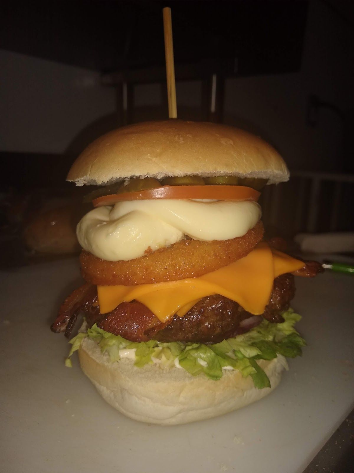 Hambúrguer com onion ring